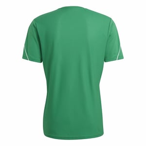 Men's adidas Tiro V-Neck Short Sleeve Jersey T-Shirt in Green/White