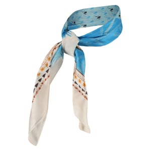 Sarlini Dames bandana neksjaal dun blauw