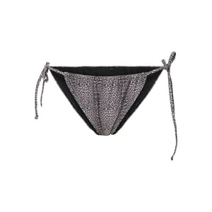 Pieces Dames strik bikini slip pcbaomi zwart/luipaard print