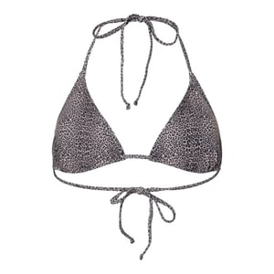Pieces Dames triangel bikinitop pcbaomi zwart/luipaard print