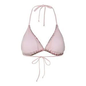 Pieces Dames triangel bikinitop pcada roze golven print