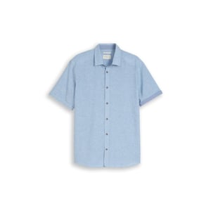 Tom Tailor Cotton linnen shirt ss licht