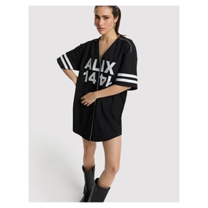Alix The Label Ladies woves baseball shirt dress 2604335682