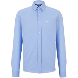 Men's Boss Joe Button Down Collar Long Sleeve Oxford Shirt in Pastel Blue