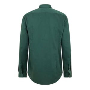Men's Boss Spread Collar Long Sleeve Oxford Shirt in Green