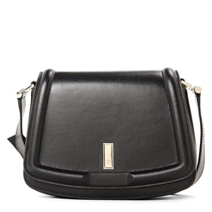 Accessories Boss Ariell Saddle Bag, Luxurious Cow Skin Handbag in Black