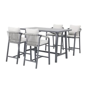 Garden Impressions Monti barset 5-delig carbon black rope taupe valley sand