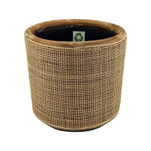 WDMT Rotan drypot blond – Ø 31 x 29 cm – lichtbruine rotan plantenmand met