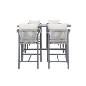 Garden Impressions Monti barset 5-delig carbon black rope taupe valley sand