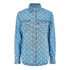 Women's Levis Iconic Wst Sht in Catt Block Dnm