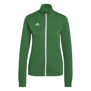Women's adidas Funnel Neck High Collar Long Sleeve Jersey Athletic Top in Green/White