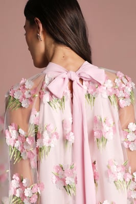 Coast Muse Embroidered Mesh Shift Dress