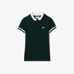Women's Lacoste Sht Sleeved in Sinople/Flour