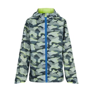 Regatta Childrens/Kids Lever II Camo Waterproof Jacket (Dark Storm)