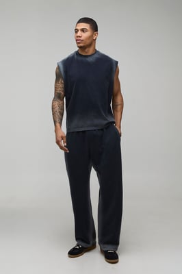 Oversized Spray Seam Wash Tank & Jogger Set