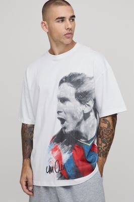 Oversized Messi License Printed T-shirt