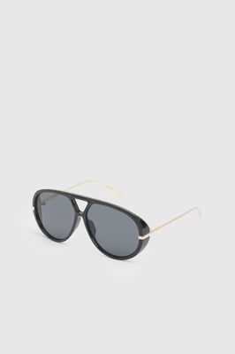 Oversized Rounded Aviator Sunglasses