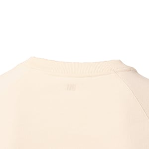 Ami Paris Patch Heart Sweatshirt in White Cream