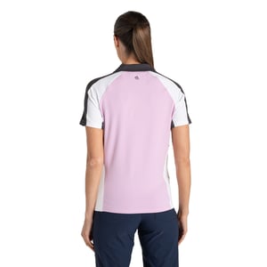 Craghoppers Womens/Ladies Hazelmere Nosilife Short-Sleeved Golf Polo Shirt (Orchid/White)