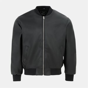 Men's Firetrap Pu Bomber in Black