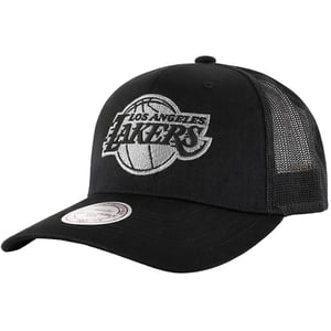 Mitchell & Ness NBA Los Angeles Lakers Melange Logo Trucker Black Cap