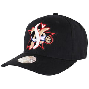 Mitchell & Ness NBA Philadelphia 76ers Letterman 110 Black Cap