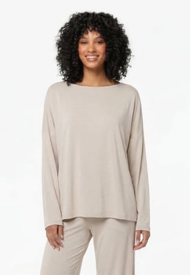 Viscose Oversize Longsleeve BEIGE