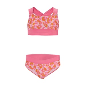 Regatta Meisjes Dakaria III Luipaardprint Bikini Set (Sinaasappelschil/Roze limonade)