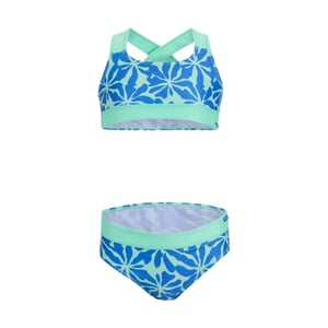Regatta Meisjes Dakaria III Bloemen Bikini Set (Sonic blauw/IJsgroen)