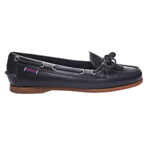 Sebago Womens/Ladies Nina Waxed Leather Bala Moccasin (Blue Navy/Gum)