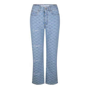 Women's Off White Off Mono 90s Denim in Light Blue