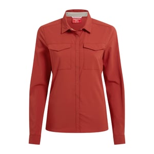 Craghoppers Womens/Ladies NosiLife Pro III Nosilife Long-Sleeved Shirt (Cinnabar)