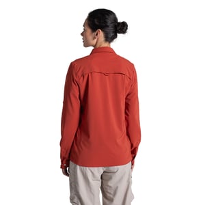Craghoppers Womens/Ladies NosiLife Pro III Nosilife Long-Sleeved Shirt (Cinnabar)