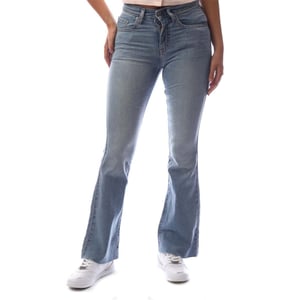 Women's Levis Flared Five Pocket Design Jeans in Blue