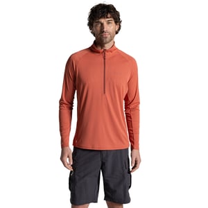 Craghoppers Mens Nosilife Half Zip Pullover (Dark Sahara)