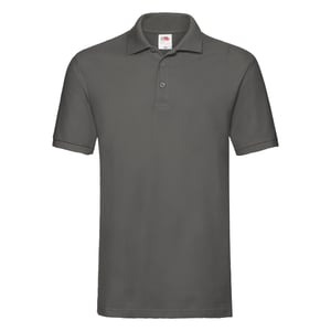 Fruit Of The Loom Premium Heren Poloshirt Met Korte Mouwen (Licht Graphite)