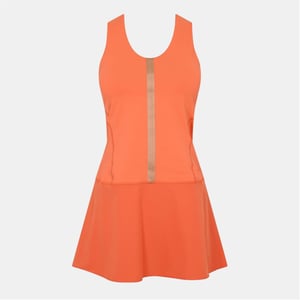 Women's Head Perf Scoop Neck Sleeveless Mini Dress in Orange