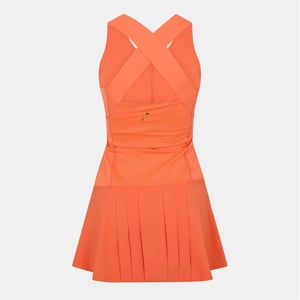 Women's Head Perf Scoop Neck Sleeveless Mini Dress in Orange