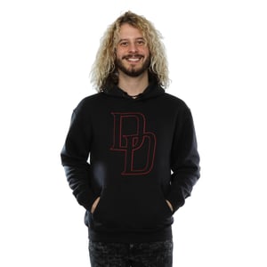 Marvel Heren Daredevil Logo Outline Hoodie (Zwart)