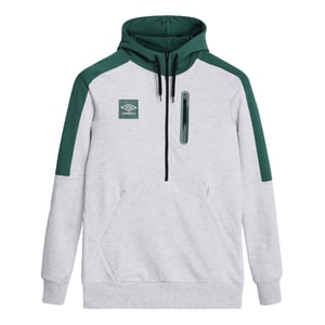 Umbro Heren Terras Half Zip Hoodie (Zilver/IJsmarmer)