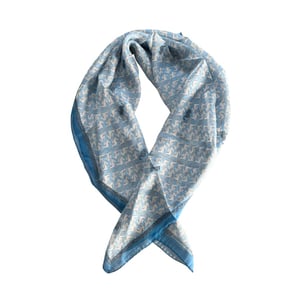 Borbonese Blauwe Zijde Vrouwen Sjaal