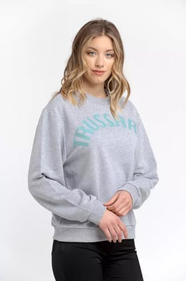 Trussardi Grijze Katoenen Dames Sweatshirt