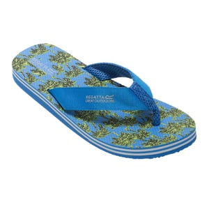 Regatta - Heren Rico Teenslippers (Scherp Groen/Sonisch Blauw)