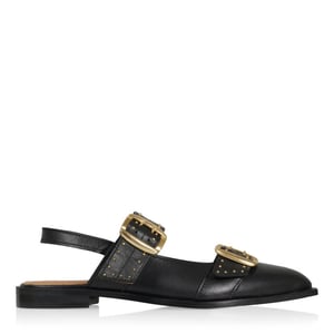DWRS Label Port isabel black slingbacks slingback sandalen dames