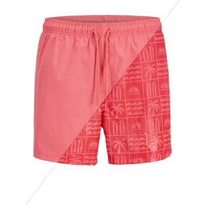 Jack & Jones Heren zwemshort jpstmaui splash magic hot coral