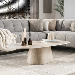 Hoyz salontafel centro 135cm keramiek travertin