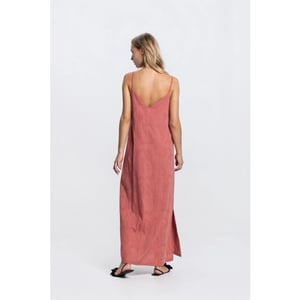 Jansen Amsterdam Pascalle jurk cj595 long spaghetti sleeve blush