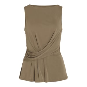 Vila Vimodala boat neck sl topvolbfs taupe