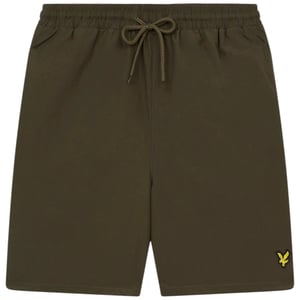 Lyle And Scott Mens Swim Shorts Rubberised Logo Casual Vintage Half Pants