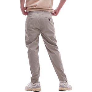 Topman Mens Chino Pant Tapered Fit Textured Chino Soft Cotton Twin Pleat Trouser